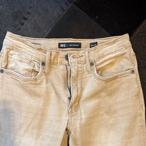 BKE Men's Slim Straight Tan Jeans